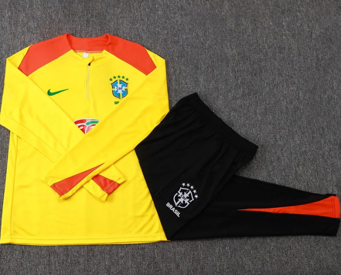 25-26 Brazil High Quality Half Pull Tracksuit