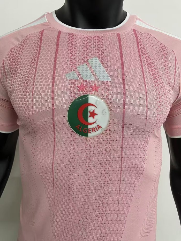 25-26 Algeria Pink Player Version Soccer Jersey