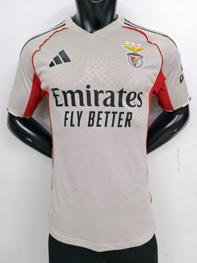 25-26 Benfica Away Player Version Soccer Jersey