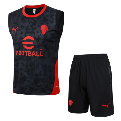 25-26 AC Milan High Quality Tank Top And Shorts Suit