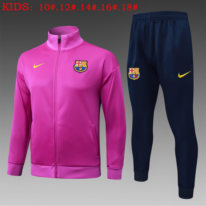 25-26 Barcelona High Quality Kids Jacket Tracksuit