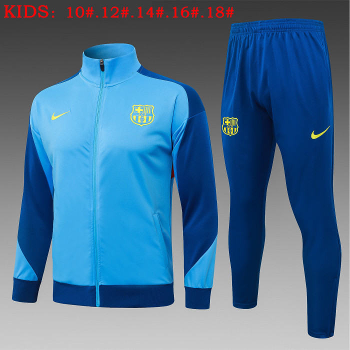 25-26 Barcelona High Quality Kids Jacket Tracksuit