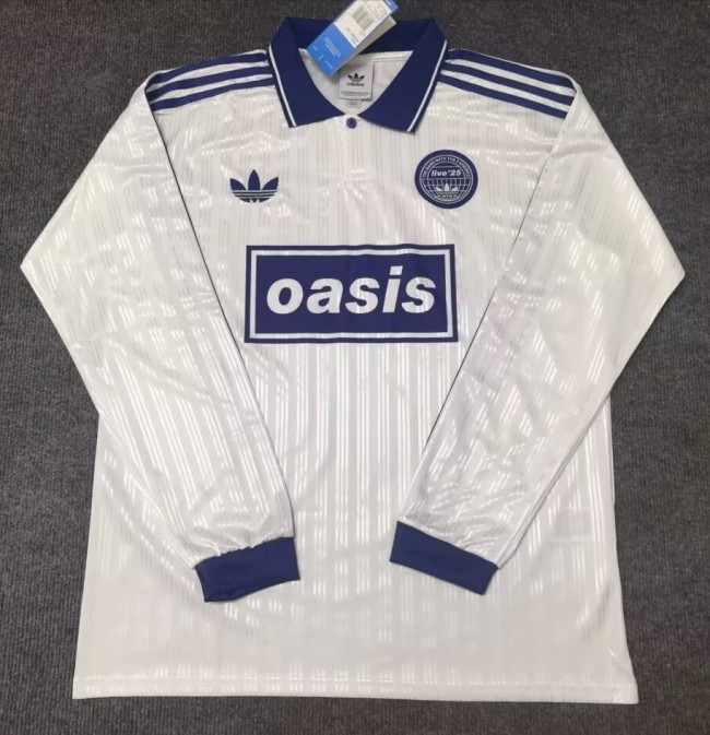 2025 AD Oasis Joint Edition #25 White Long Sleeve Polo Short Sleeve