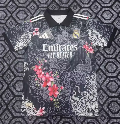 25-26 Real Madrid Black Special Edition Fans Training Shirts
