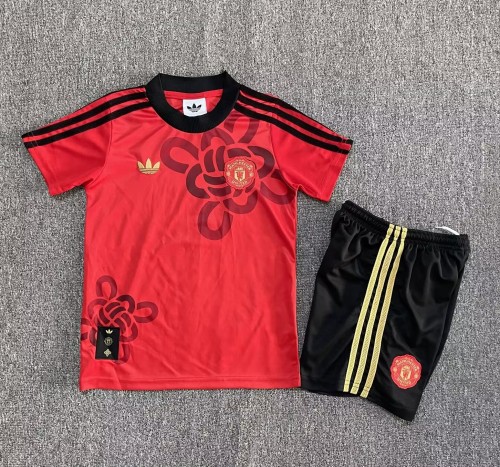 25-26 Manchester United Red Special Edition Kids Soccer Jersey