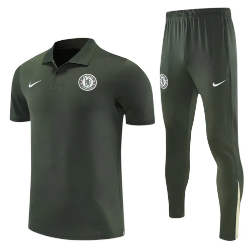 25-26 Chelsea High Quality Polo Tracksuit