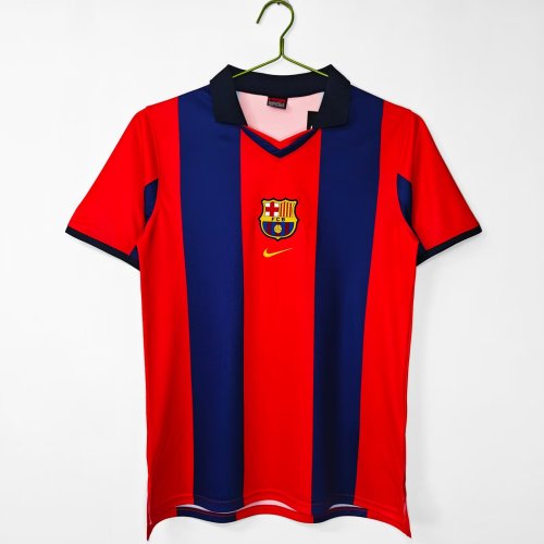 1998-1999 Barcelona Home Retro Soccer Jersey