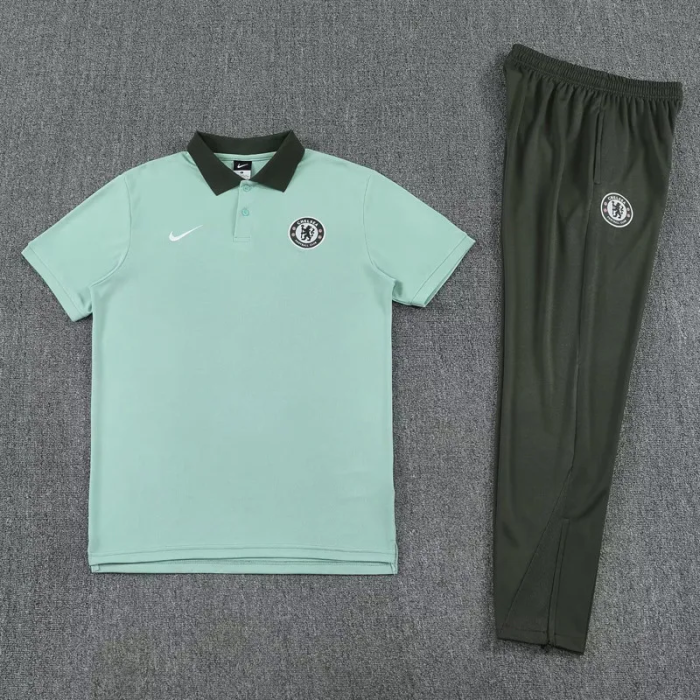 25-26 Chelsea High Quality Polo Tracksuit