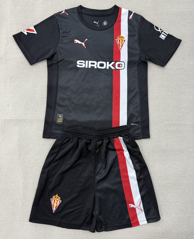 25-26 Gijon Away Kids Soccer Jersey