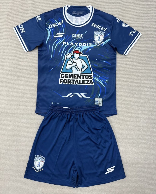 25-26 Pachuca Away Kids Soccer Jersey