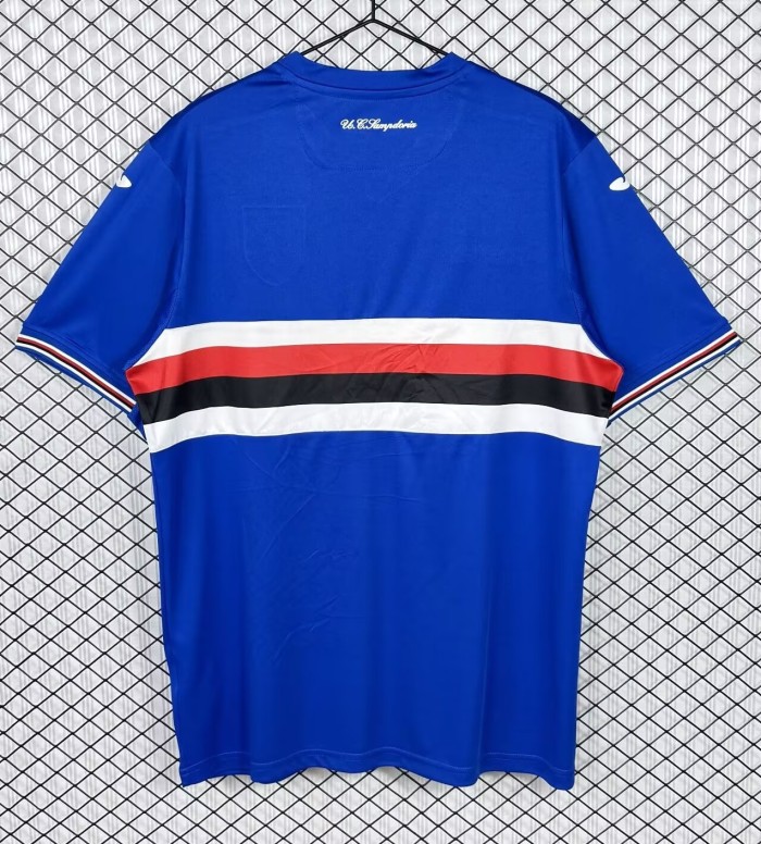 2016-2017 Sampdoria Home Retro Soccer Jersey