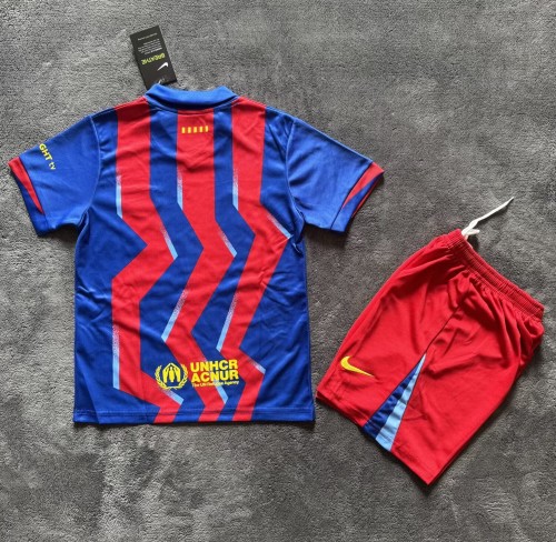 25-26 Barcelona Fourth Kids Soccer Jersey