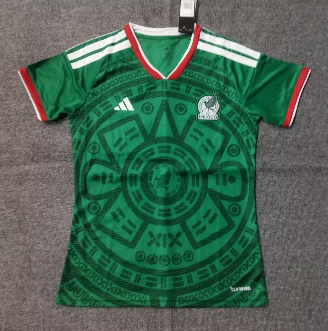 2026 World Cup Mexico Home Women Fans Soccer Jersey (女)