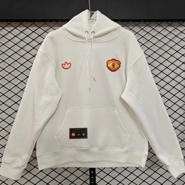 25-26 Manchester United White Hoody 白色(加绒)