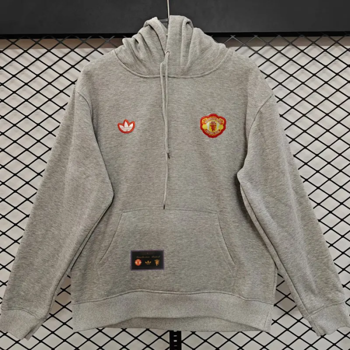 25-26 Manchester United Grey Hoody 灰色(加绒)