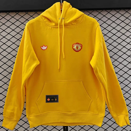 25-26 Manchester United Yellow Hoody 黄色(加绒)