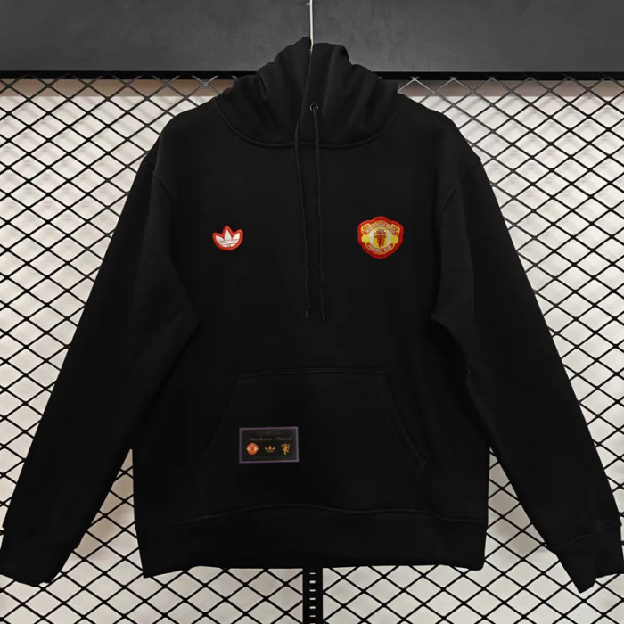 25-26 Manchester United Black Hoody 黑色(加绒)