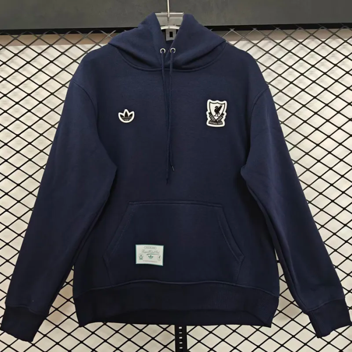 25-26 Liverpool Royal blue Hoody 宝蓝色(黑标加绒)
