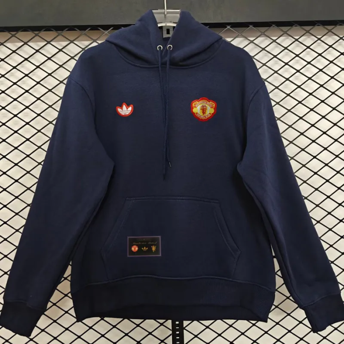 25-26 Manchester United Royal blue Hoody 宝蓝色(加绒)