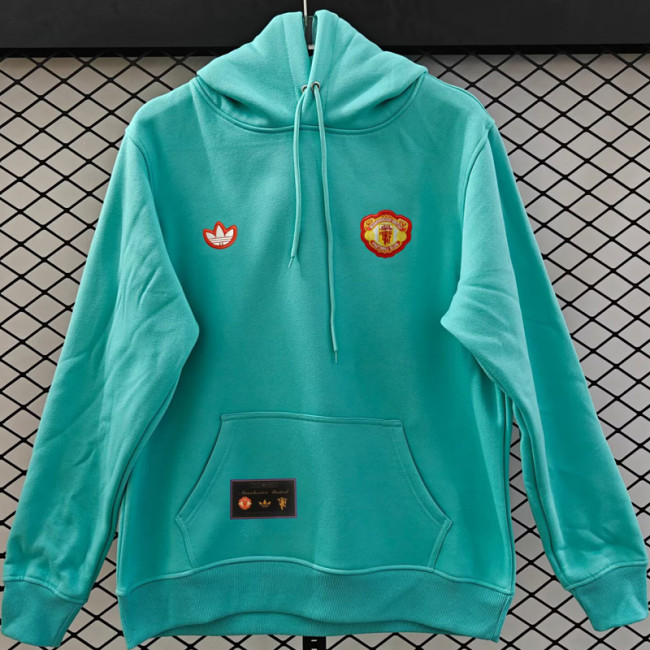 25-26 Manchester United Light green Hoody 浅绿色(加绒)