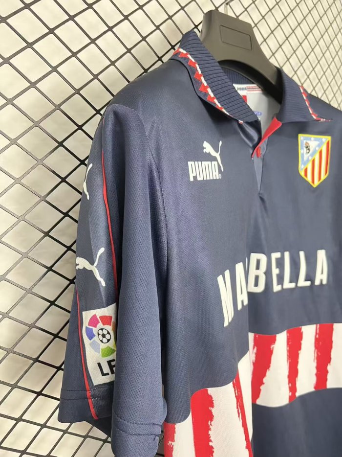 1997-1998 Atlético Madrid Away Retro Soccer Jersey
