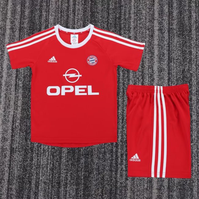 2001-2002 Bayern Home Retro Kids Soccer Jersey