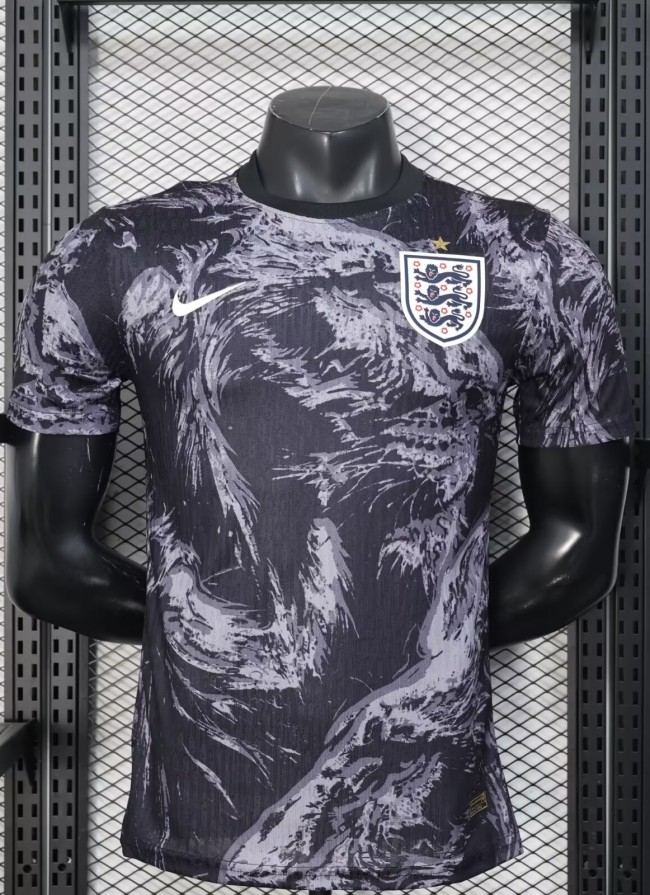 2026 England Grey Black Player Version Training shirts