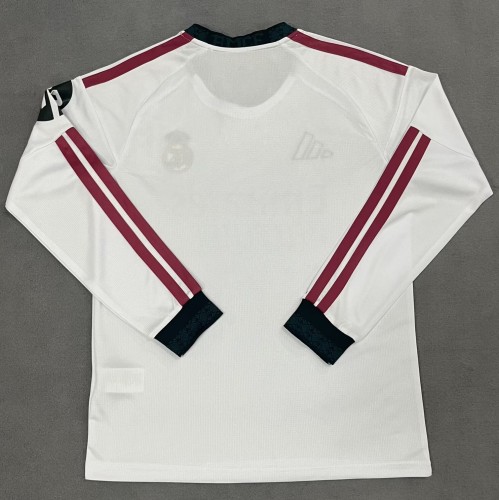 2026 Real Madrid Home Long Sleeve Fans Soccer Jersey (长袖)