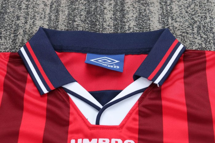 1998 England Away Kids Retro Soccer Jersey