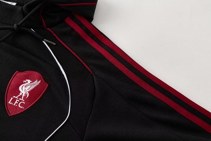 2026 Liverpool Black Hoodie Tracksuit (卫衣套装)
