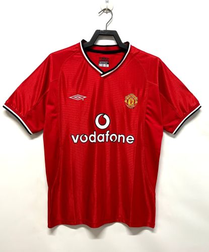 2000-2001 Manchester United Home Retro Football Jersey