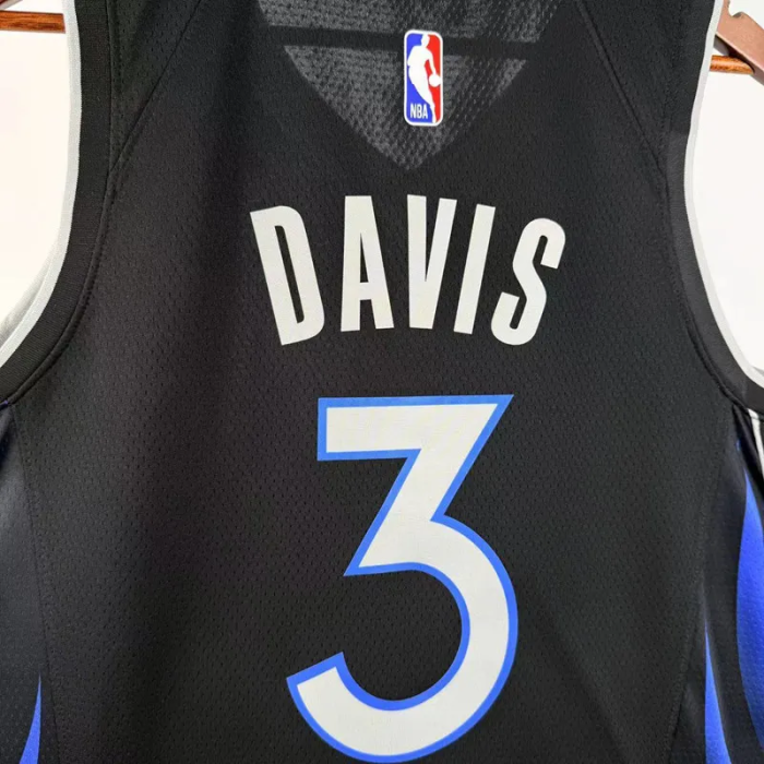 25-26 Dallas Mavericks DAVIS #3 Black City Edition Top Quality Hot Pressing NBA Jersey(V领)