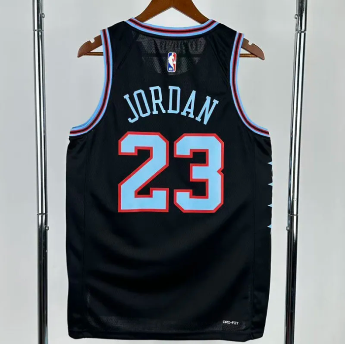 25-26 BULLS JORDAN #23 Black City Edition Top Quality Hot Pressing NBA Jersey