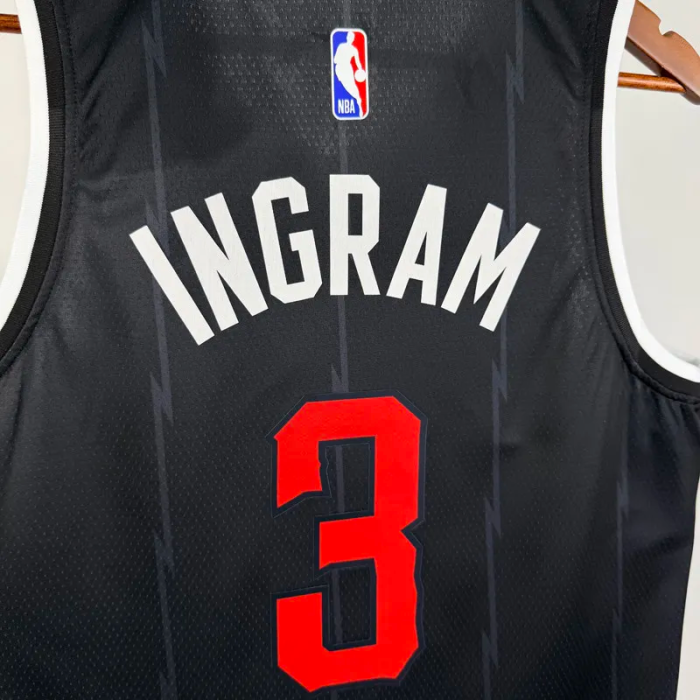 25-26 Raptors INGRAM #3 Black City Edition Top Quality Hot Pressing NBA Jersey