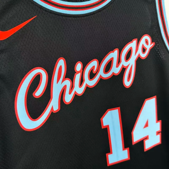 25-26 BULLS BUZELIS #14 Black City Edition Top Quality Hot Pressing NBA Jersey