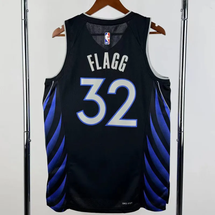 25-26 Dallas Mavericks FLAGG #32 Black City Edition Top Quality Hot Pressing NBA Jersey(V领)