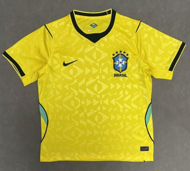 2026 Brazil Home Fans Soccer Jersey*有暗纹