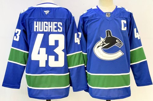 NHL Vancouver Canucks Blue New Pattern Hockey Jersey