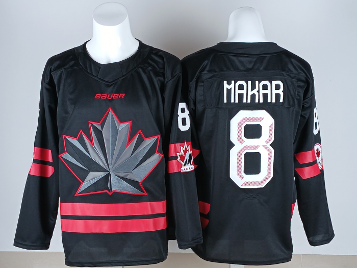 2026 Team Canada Olympics Hockey Black New Pattern Jersey