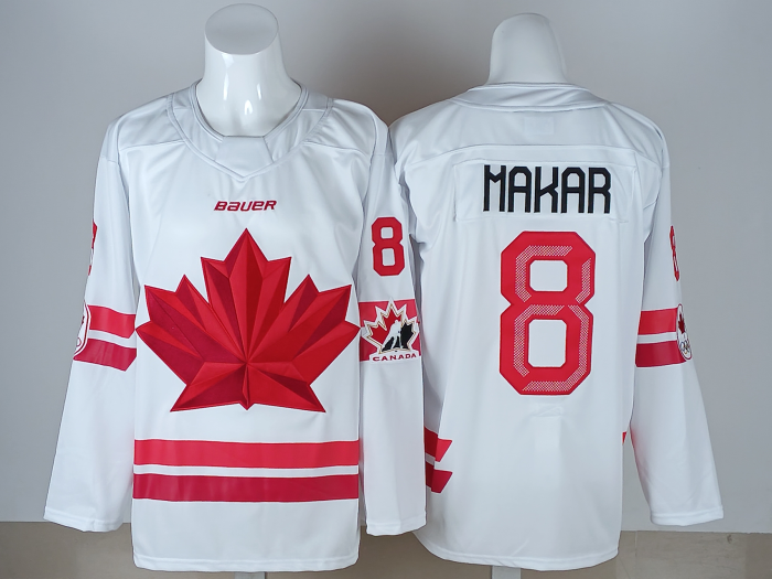 2026 Team Canada Olympics Hockey White New Pattern Jersey