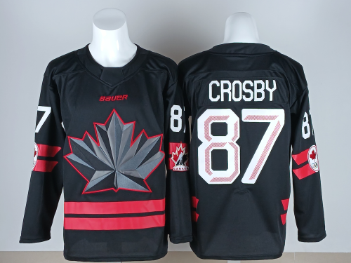 2026 Team Canada Olympics Hockey Black New Pattern Jersey