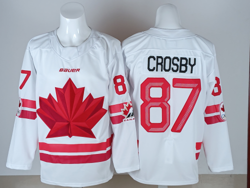 2026 Team Canada Olympics Hockey White New Pattern Jersey