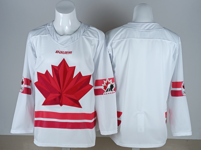 2026 Team Canada Olympics Hockey White New Pattern Jersey