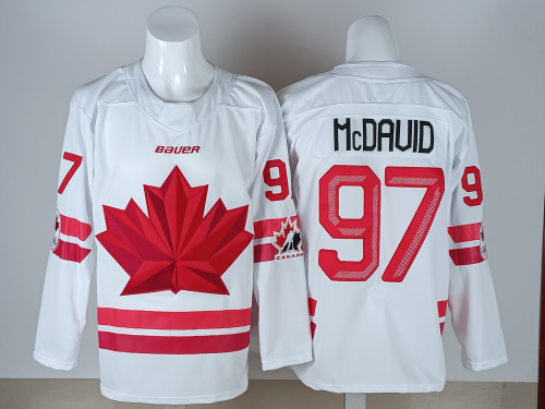 2026 Team Canada Olympics Hockey White New Pattern Jersey