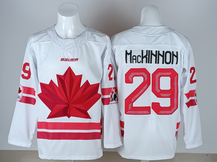 2026 Team Canada Olympics Hockey White New Pattern Jersey