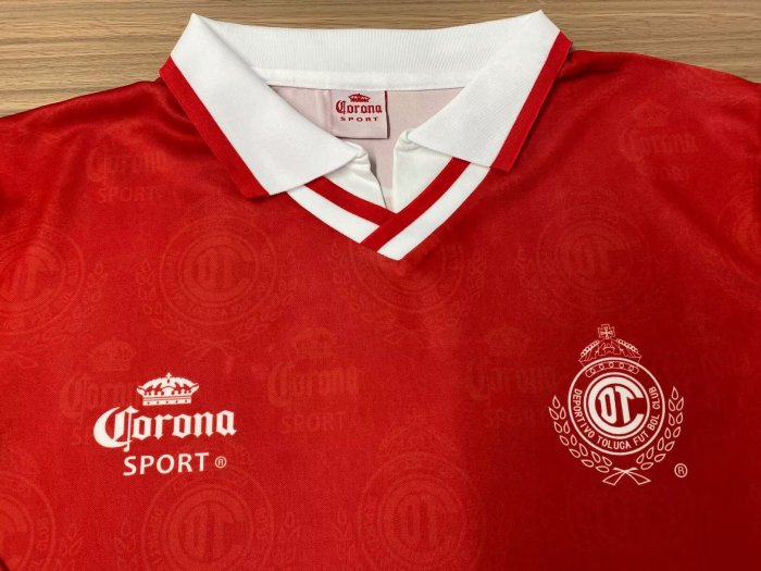 1996-1997 Toluca Home Long Sleeve Retro Soccer Jersey