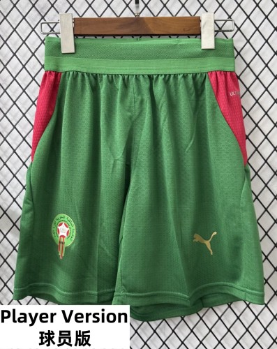 2026 Morocco Green Player Version Shorts Pants (球员短裤)