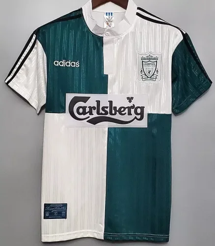 1995-1996 LIV Away Green Retro Soccer Jersey