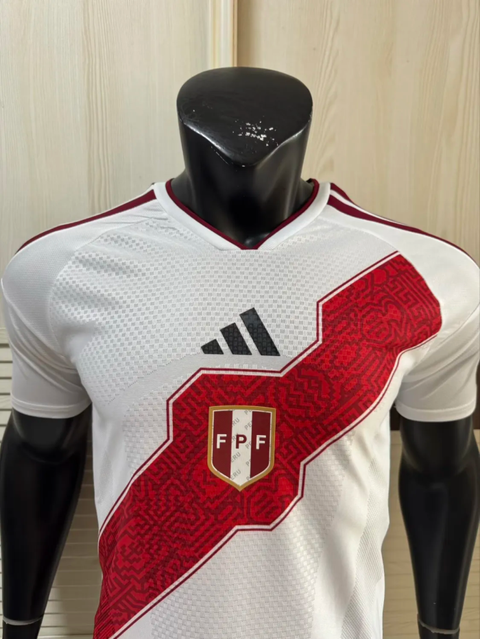 26-27 Peru Home Player Version Soccer Jersey
