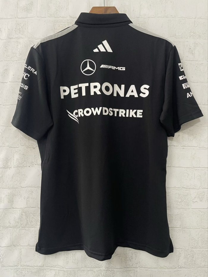 2026 F1 Benz New Pattern Short Sleeve Racing Suit